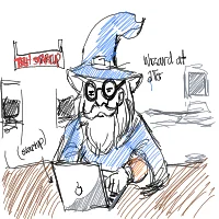 wizard at tech startup