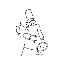 chef on fire