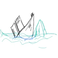sinking ship