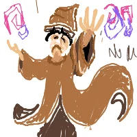 wizard casting a spell