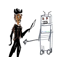 pirate vs robot