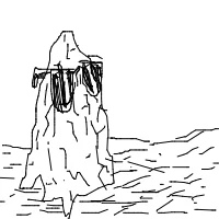 rock with sunglasses