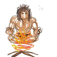 caveman discovering fire