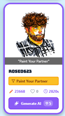 Paint Your Partner - real couple's portrait drawing