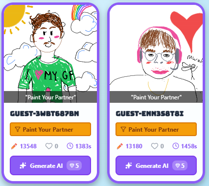 Paint Your Partner - hilarious couple drawing challenge results